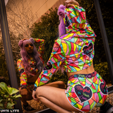 Tangled: Women's Crop Top Velvet Hoodie