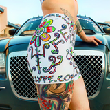 Colorful rave clothing