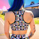 Multicolor Sports Bra