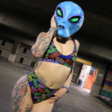 Multicolor Bikini Set