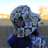 Alien Floral: Bucket Hat (Checker)