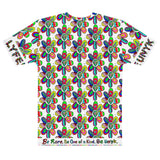 Alien Floral: Men's T-Shirt (White Out)