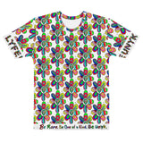 Alien Floral: Men's T-Shirt (White Out)
