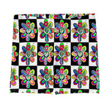 Alien Floral: Women's Shorts (Checker)