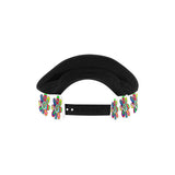 Alien Floral: Visor Hat (White Out)